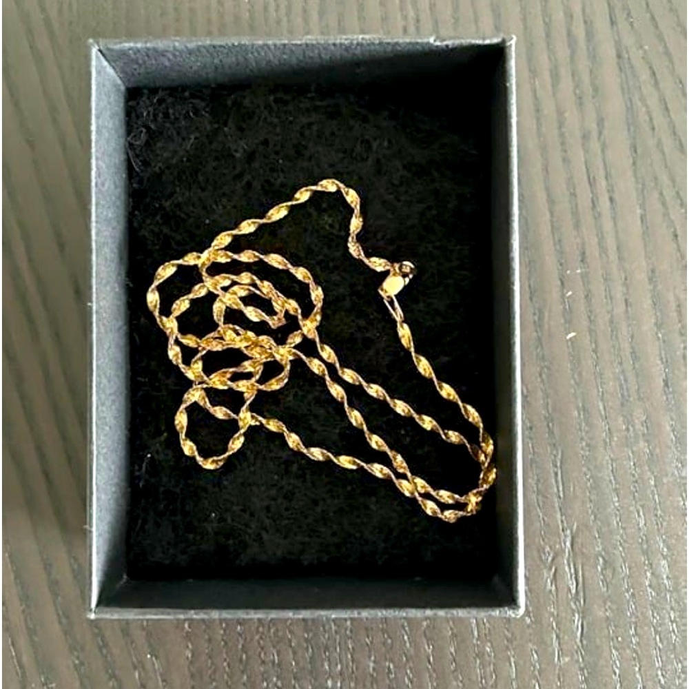 14K Gold Rope Chain Necklace 4.7g Italy